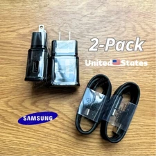 Adaptive Fast Charging Type C Cable + Wall Charger Adapter USB-C Cord 9V 1.67A