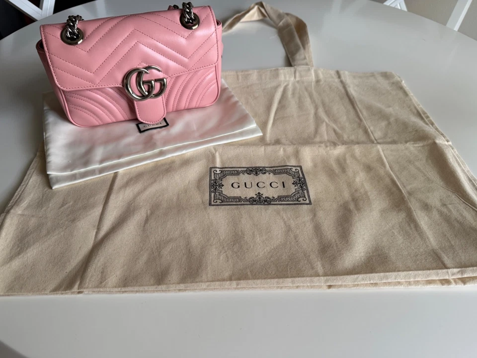 Bolso de Mano Gucci Rosa Marmont Pequeño Cuero Foto 2 de 4