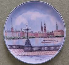Villeroy & Boch  Heinrich Sammelteller Hamburg - Dr. Michael Otto Signatur - Top