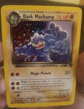Dark Machamp 10/82 Holo Rare Team Rocket Pokemon Unlimited Holo NM *SWIRL* on eBay