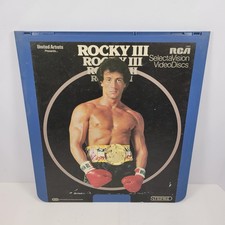 Rocky III Vintage RCA SelectaVision VideoDisc CED Sylvester Stallone