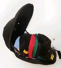 Lids Hat Carrier Travel Case Holds 6 Caps Hard Shell w/ Strap Black