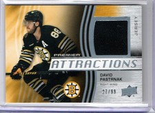 2023-24 Upper Deck Premier David Pastrnak Attractions Patch #PA-DP 27/99 Boston