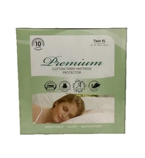 PROTECT-A-BED Premium Cotton Terry Mattress Protector Twin XL