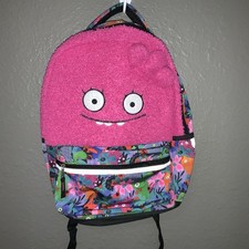 UGLY DOLLS Partially Pink Plush Back Pack Book Bag Padded Strap