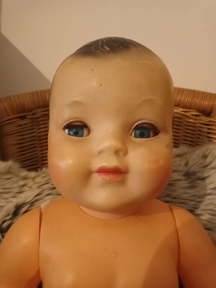 🌺Ancien baigneur Convert celluloïd 60 cm pour pièces détachées doll🌺 - Photo 2/4