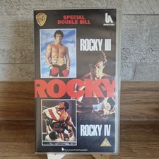 Rocky III & Rocky IV Special Double Bill VHS Video Tape Sylvester Stallone 1991