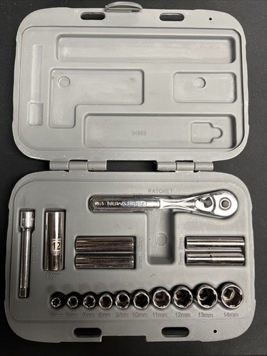 Craftsman 17 Piece Socket Wrench Set. 1/4 “ Drive 34863 Laser Etched, USA - Picture 1 of 11