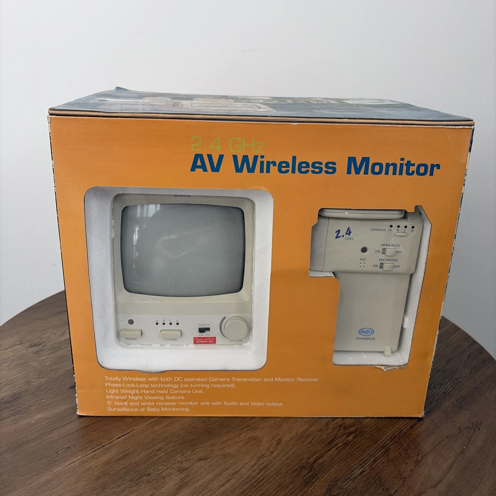 Aastra Telecom 2.4GHz AV Wireless Monitor w/Infrared Night Viewing Camera