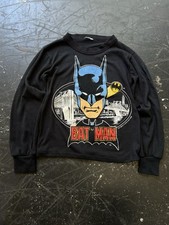 Vintage Kids Batman Shirt 1988 Long Sleeve Small Shirt Comic Movie