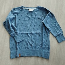 Naketano Damen Pullover 3/4 Arm blau Anker-Mu...