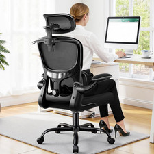 Ergonomic Office Chair, Mesh Desk Chair with Lumbar Support, High Back Home Offi