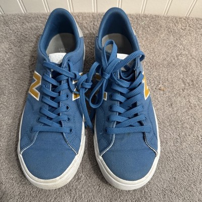 New Balance All Coasts 210v1 Skateboarding Shoes Mens 7 Blue Yellow Canvas