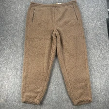 Skims Sherpa Jogger Pants Womens XL Brand New Tigers Eye Brown Soft Winter