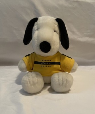 Charles Schulz Museum Peanuts Snoopy Plush in Museum Shirt 8''