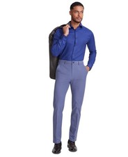 Michael Kors Mens Classic fit Cotton Dress Pants 32 / 32 Blue Solid