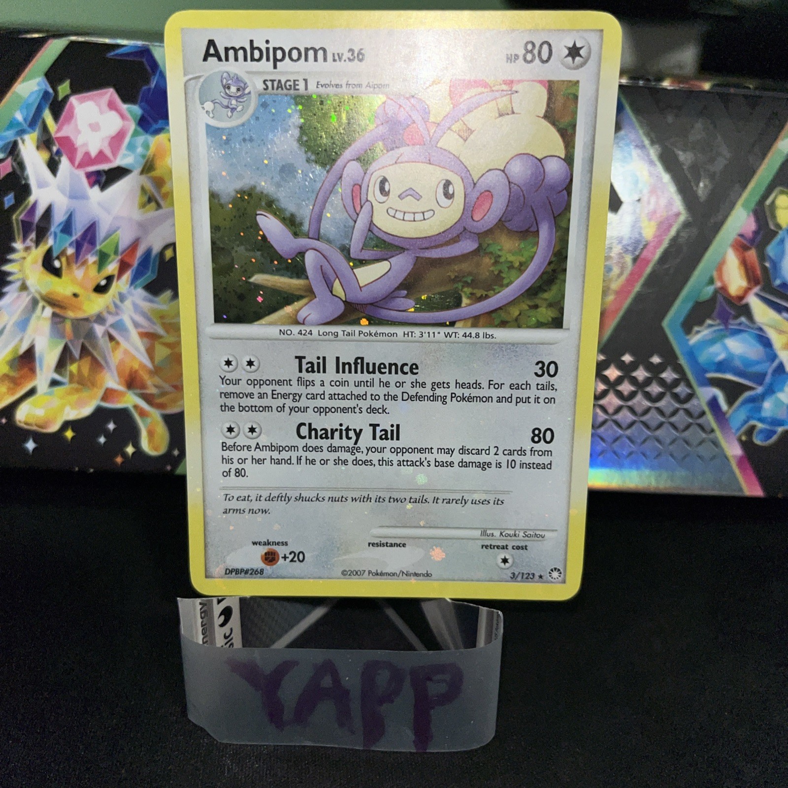 Ambipom Mysterious Treasures 3 70/123 Pokemon TCG Holo LP