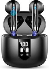 Wireless Earbuds, Bluetooth Headphones V5.4 Stereo Bass Ear Buds with ENC Noise