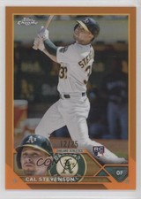 2023 Topps Chrome Orange Refractor 12/25 Cal Stevenson #199 0sb5