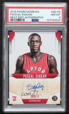 2016-17 Panini Donruss Next Day Auto Pascal Siakam #ND-PS PSA 8 Auto 5w5