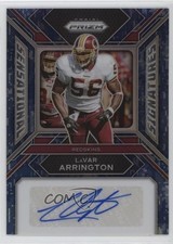 2023 Prizm Sensational Signatures Navy Camo 9/25 LaVar Arrington Auto 17ac