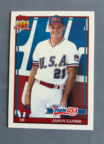 Jason Giambi #45T 1991 Topps Traded Tiffany card