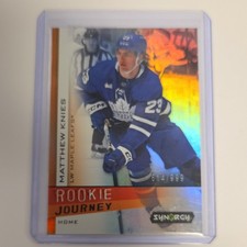 2023-24 Upper Deck Synergy Matthew Knies Rookie Journey Home RJ-3 Leafs /999