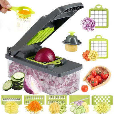 Multi Blade Vegetable Chopper Dicer Slicer Best Food Processor Kitchen Gadget