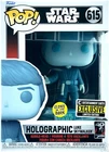 Funko POP Star Wars LUKE SKYWALKER 40th Anniversary Glow in the Dark Holographic