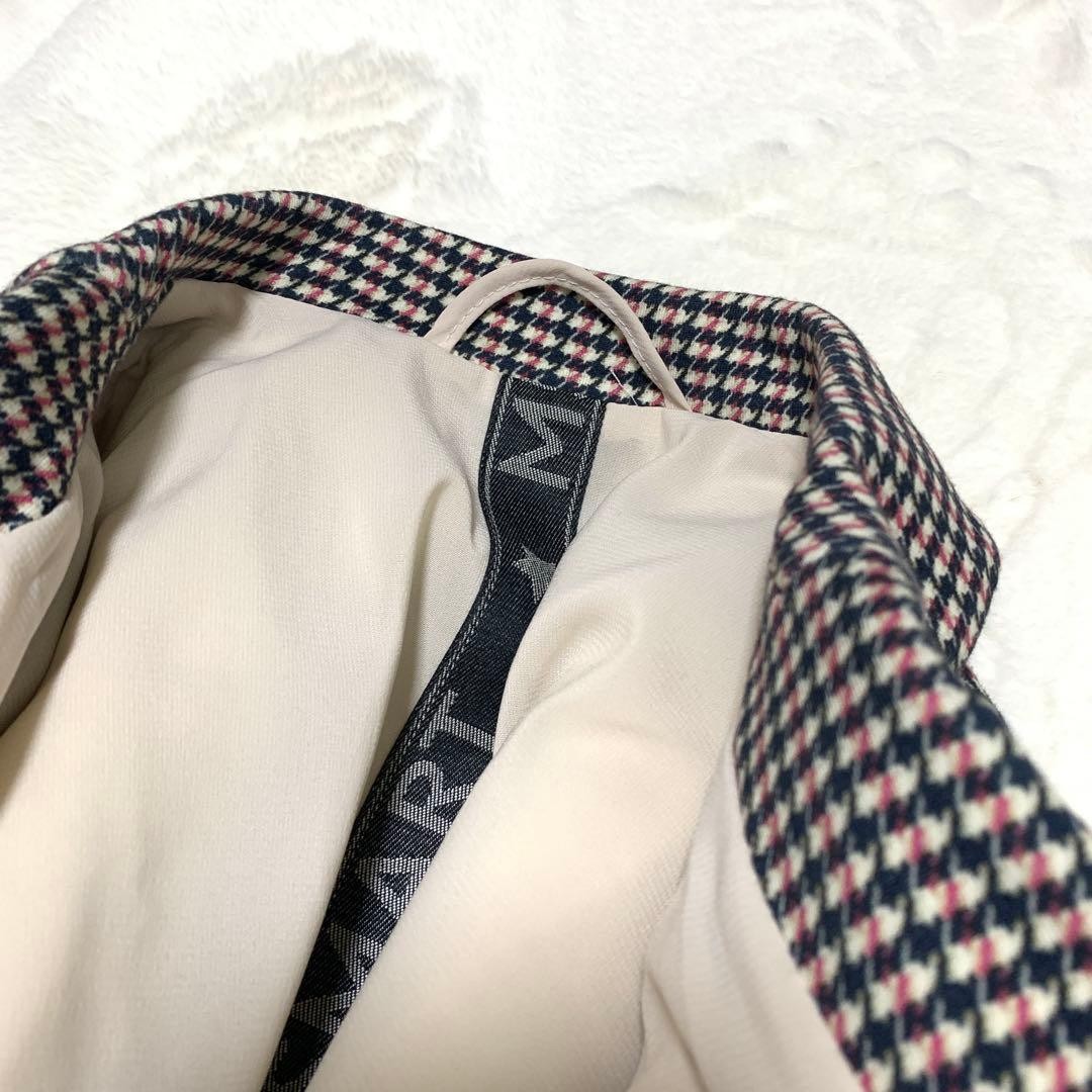 Max Mara MARELLA houndstooth pattern Jacket Blous… - image 13