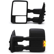 Towing Mirrors For 09-16 Ford F250 F350 F450 F550 Power Heated Smokded Signal