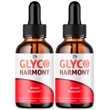  2 Pack Glyco Harmony Drop Blood Support Formula Vitamin GlycoHarmony 60 Servs