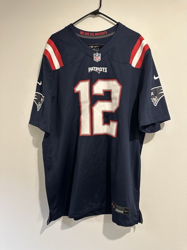 Camiseta deportiva clásica auténtica para hombre Nike Engineered Tom Brady New England Patriots talla XL - Imagen 5 de 9