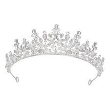 Princess Tiaras and Crowns for Women,Girls,and Brides, Perfect for Silver