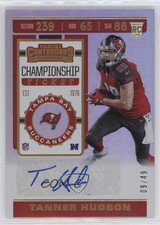 2019 Panini Contenders Rookie Championship Ticket 9/49 Tanner Hudson Auto 1u6