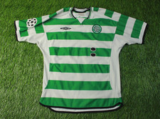 CELTIC 2001/2003 VTG FOOTBALL SOCCER MEN SHIRT JERSEY HOME UMBRO ORIGINAL SIZE M