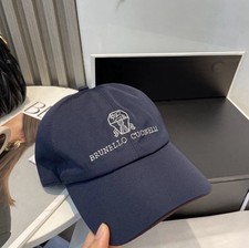 Brunello Cucinelli Classic Vintage Blue Adjustable Baseball Cap (Unisex)