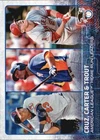 2015 Topps #285 Chris Carter Mike Trout Nelson Cruz LL - Card