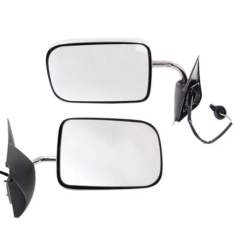 Power Mirror For 1994-1997 Dodge Ram 1500 Chrome Manual Folding Set Of 2