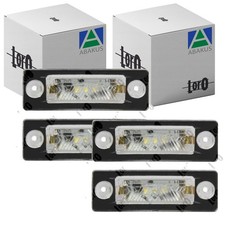 2x ABAKUS KENNZEICHENLEUCHTE passend für SKODA SUPERB VW CADDY GOLF JETTA