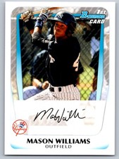 2011 Bowman Prospects BP85 Mason Williams   New York Yankees  Baseball Card