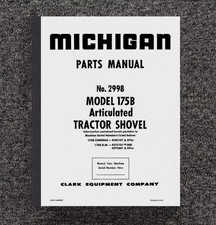 MANUAL DE PIEZAS DE SERVICIO CARGADOR DE RUEDAS PARA Michigan CLARK 175B 427C 438C 2998