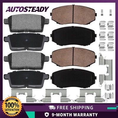 Front Rear Ceramic Brake Pads Kit for 2007 2008 2009 2010 2011 2012 Mazda CX - 7