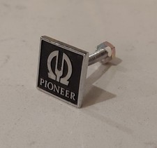 Orig 1968 PIONEER Speaker Cab Metal BADGE EMB...