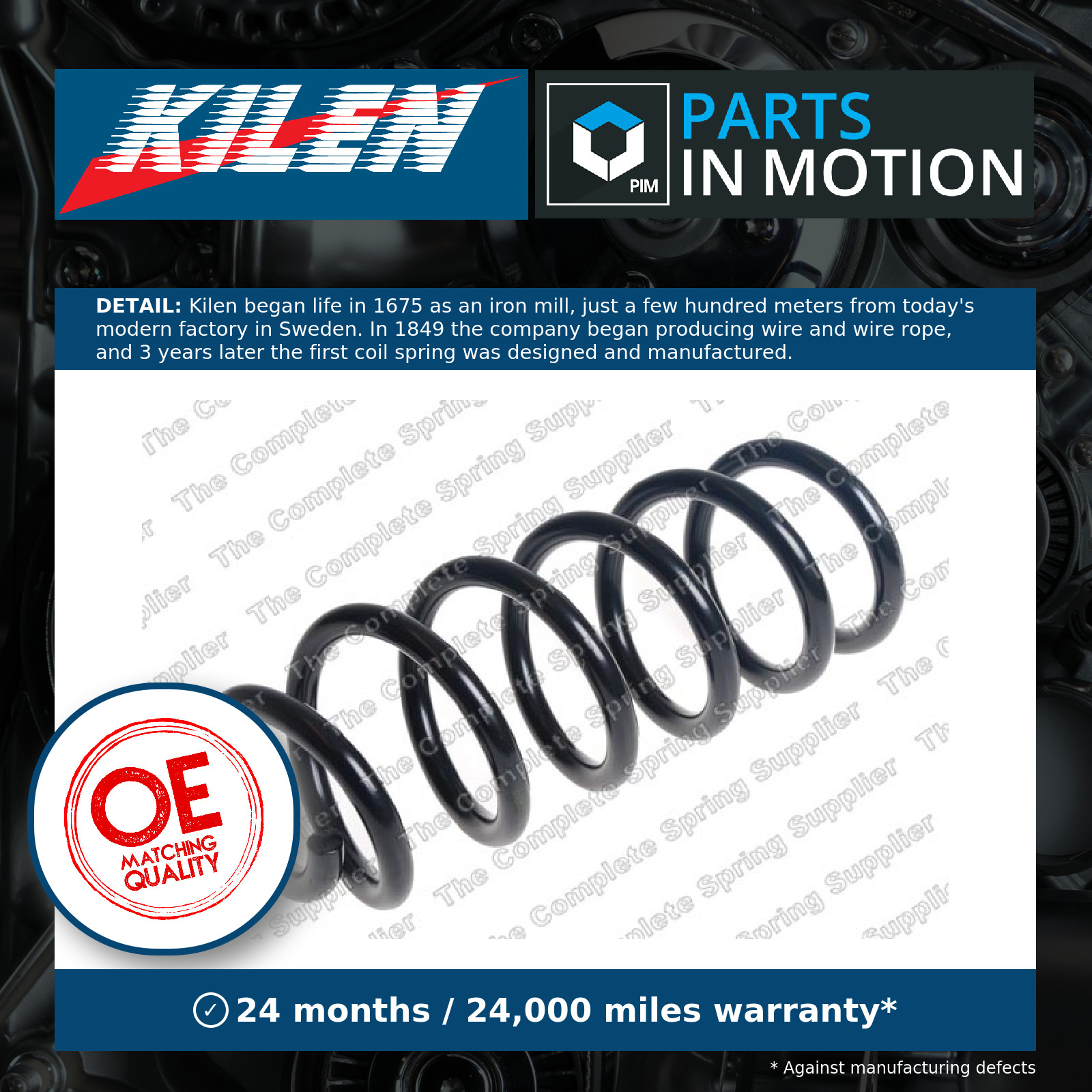 Coil Spring fits AUDI Q5 FY 2.0D Front 2016 on Suspension Kilen 80A411105AM New