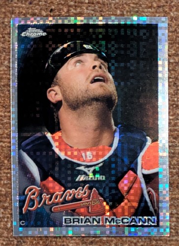 Topps Chrome Refractor Brian McCann #89 Braves 2010 casi nuevo/como nuevo - Imagen 1 de 2