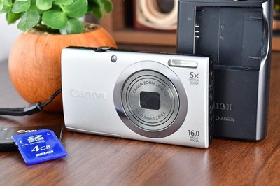  [Excellent+5] Canon PowerShot A2300 Silver 5x Zoom Digital Camera From Japan