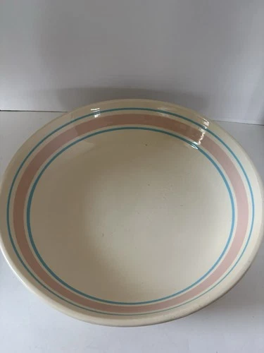 VTG McCoy 13.5” Pasta/Salad Bowl Ovenproof No Chips, Cracks, Or Crazing.