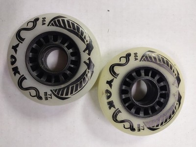 Yak Caster Board Ripstick Wheel 77mm 96a White Pair Of Wheels