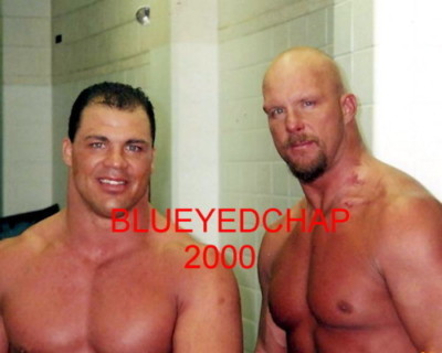 KURT ANGLE & STEVE AUSTIN WRESTLER 8 X 10 WRESLING PHOTO WWE